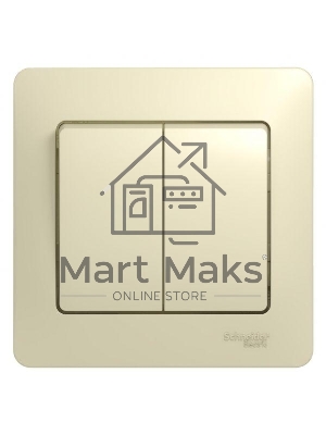 Выключатель 2-кл. СП Glossa 10А IP20 10AX в сборе беж. SchE GSL000252