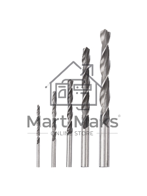 Набор сверл по металлу (HSS) диаметр 4.0-10.0 мм (5 шт.) Kranz