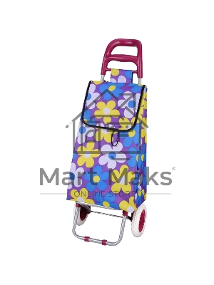 Тележка с сумкой Рыжий кот A204 Васильки, до 30 кг (093540)