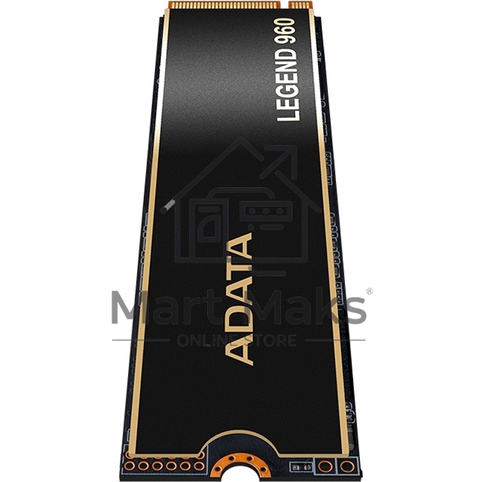 Накопитель SSD ADATA LEGEND 960, 4Tb, PCIe 4.0 x4, M.2 2280, NVMe, R/W 7400/6800, с радиатором