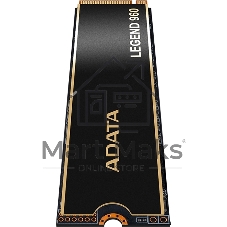 Накопитель SSD ADATA LEGEND 960, 4Tb, PCIe 4.0 x4, M.2 2280, NVMe, R/W 7400/6800, с радиатором
