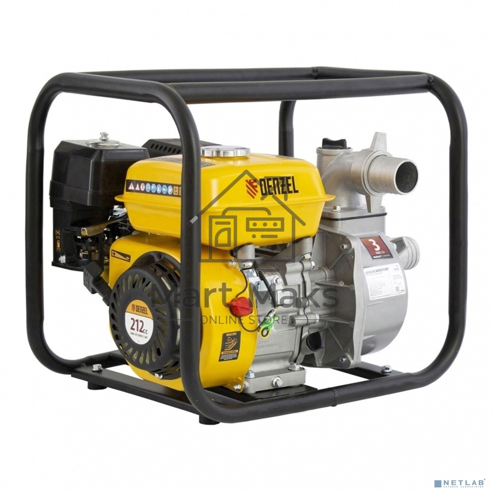 Мотопомпа бензиновая для чистой воды PX-50, 7 л.с., 2