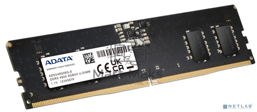 Оперативная память ADATA, DDR5, 32GB (1x32GB), 4800MHz, CL40, UDIMM