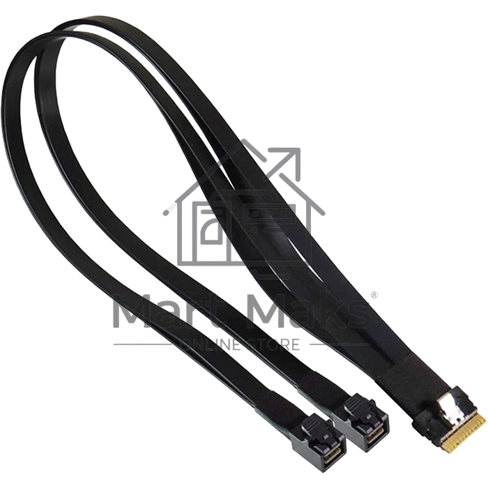 Кабель Supermicro CBL-SAST-1264-100 Slimline x8 (STR) to 2x MiniSAS HD x4,65CM,100 OHM,RoHS