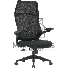 Кресло компьютерное Cactus CS-MC505-BK черный, сиденье черный, сетка/ткань, крестов. пластик