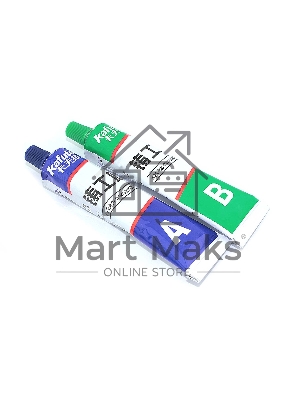 Клей двухкомпонентный (жидкая сварка) Kafuter K-9119 серебристый 65 грамм 10 шт