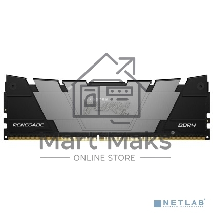 Оперативная память Kingston Fury Renegade, DDR4, 32Gb (1x32Gb), 3200MHz, CL16, DIMM, с радиатором, черный