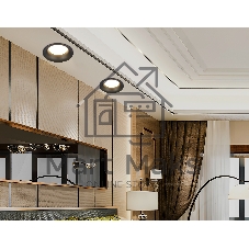 Светильник Ambrella light TN51811 BK черный GX53 max 15W D105*36