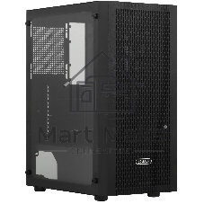 Корпус без блока питания PCCOOLER MA100 MESH BK, Mesh Mid Tower, черный, TG, 0.4 SPCC, 3x120мм ARGb ATX, mATX, mITX 160/310/180мм 2x2.5
