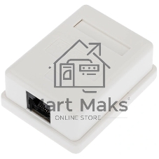 Розетка компьютерная внешняя Rexant 1-порт RJ-45 (8P8C), UTP неэкранированная, категория 6