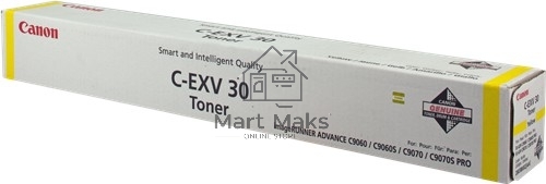 Картридж лазерный Canon C-EXV30 желтый (54000 стр.) для Canon imageRUNNER C9000, C9060, C9065, C9070
