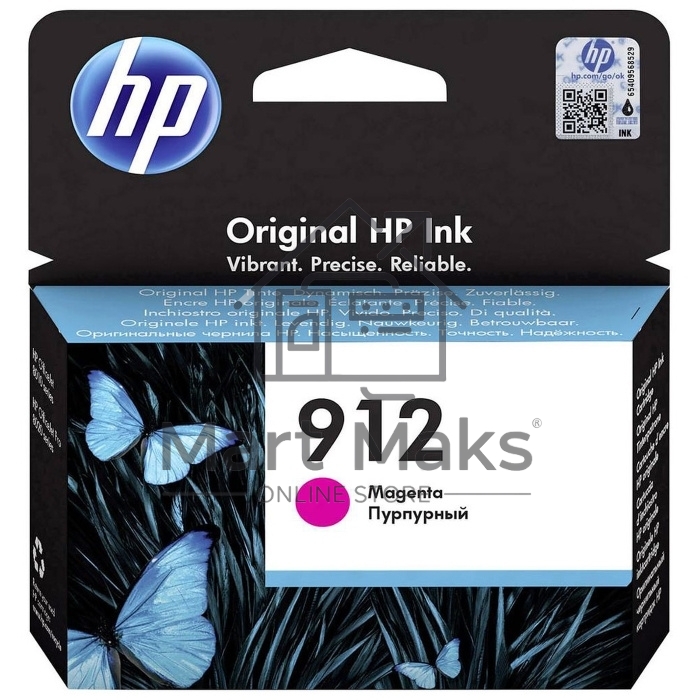 Картридж струйный HP 912 3YL78AE пурпурный (315стр.) для HP OfficeJet 801x/802x