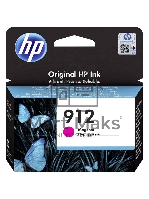 Картридж струйный HP 912 3YL78AE пурпурный (315стр.) для HP OfficeJet 801x/802x