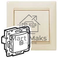 Механизм выключателя 1-кл. СП Valena 10А IP31 с подсветкой сл. кость (DIY-упак.) Leg 695601