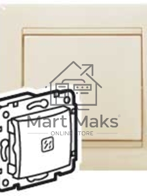 Механизм выключателя 1-кл. СП Valena 10А IP31 с подсветкой сл. кость (DIY-упак.) Leg 695601