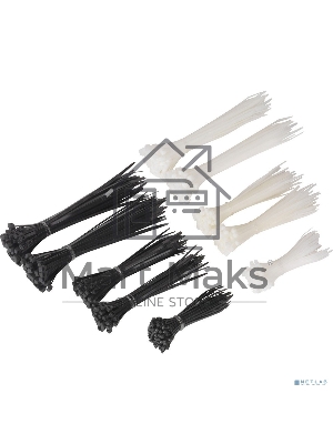 Стяжка (хомут) нейлоновая ExeGate CV66-200x4.8B (нейлон 6.6, 200x4.8мм, неоткрывающаяся, halogen free, -40°C - +85°C, черная, 100 шт)