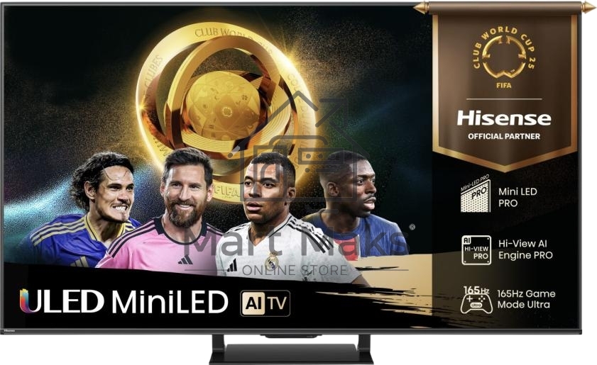 Телевизор 65'' Hisense 65U7Q PRO черный Mini LED UHD 144Hz Smart TV