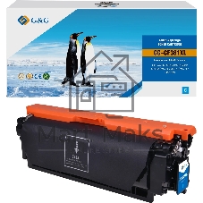 Картридж лазерный G&G GG-CF361XL голубой (18000стр.) для HP CLJ M552dn/M553N/M553DN/M553X/M577C/M577Z/M577F/M577DN