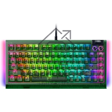 Клавиатура Razer BlackWidow V4 75% Orange Switch Phantom Green Edition проводная, USB Type-A, зелёный