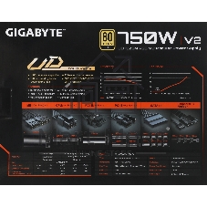Блок питания GIGABYTE GP-UD750GM PG5 V2, 750Вт, 80+ Gold, 120мм, модульный, черный