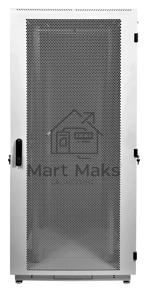 Шкаф телекоммуникационный напольный 42U (600x800) дверь перфорированная 2 шт. (3 места), ШТК-М-42.6.8-44АА