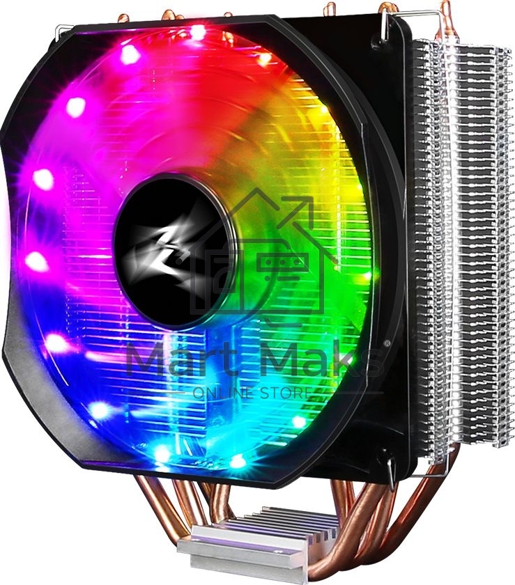 Кулер для процессора Zalman CNPS9X OPTIMA RGB серебристый/черный, 120 мм, алюминий/медь, 1500 об/мин, 26 дБ, 4 pin, 180 Вт, 156 мм