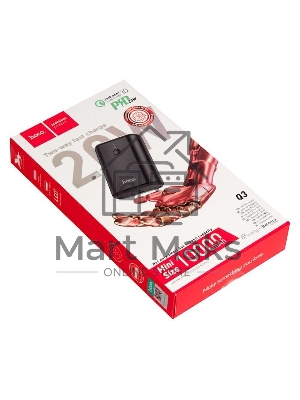 Портативный аккумулятор HOCO Q3 Mayflower быстрая зарядка QC3.0, PD20, USB-A 18W (10000mAh), черный