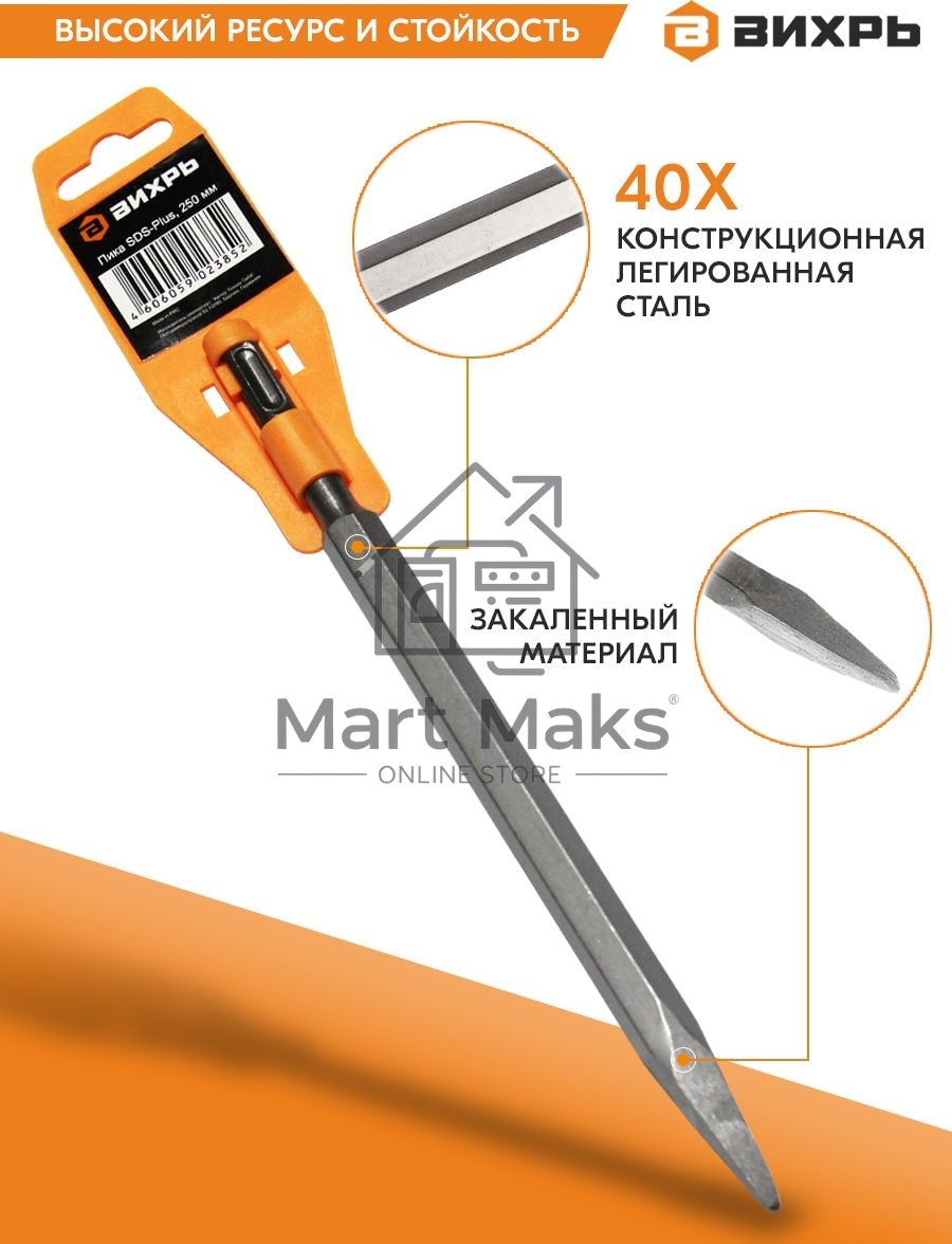 Пика 250мм SDS-Plus