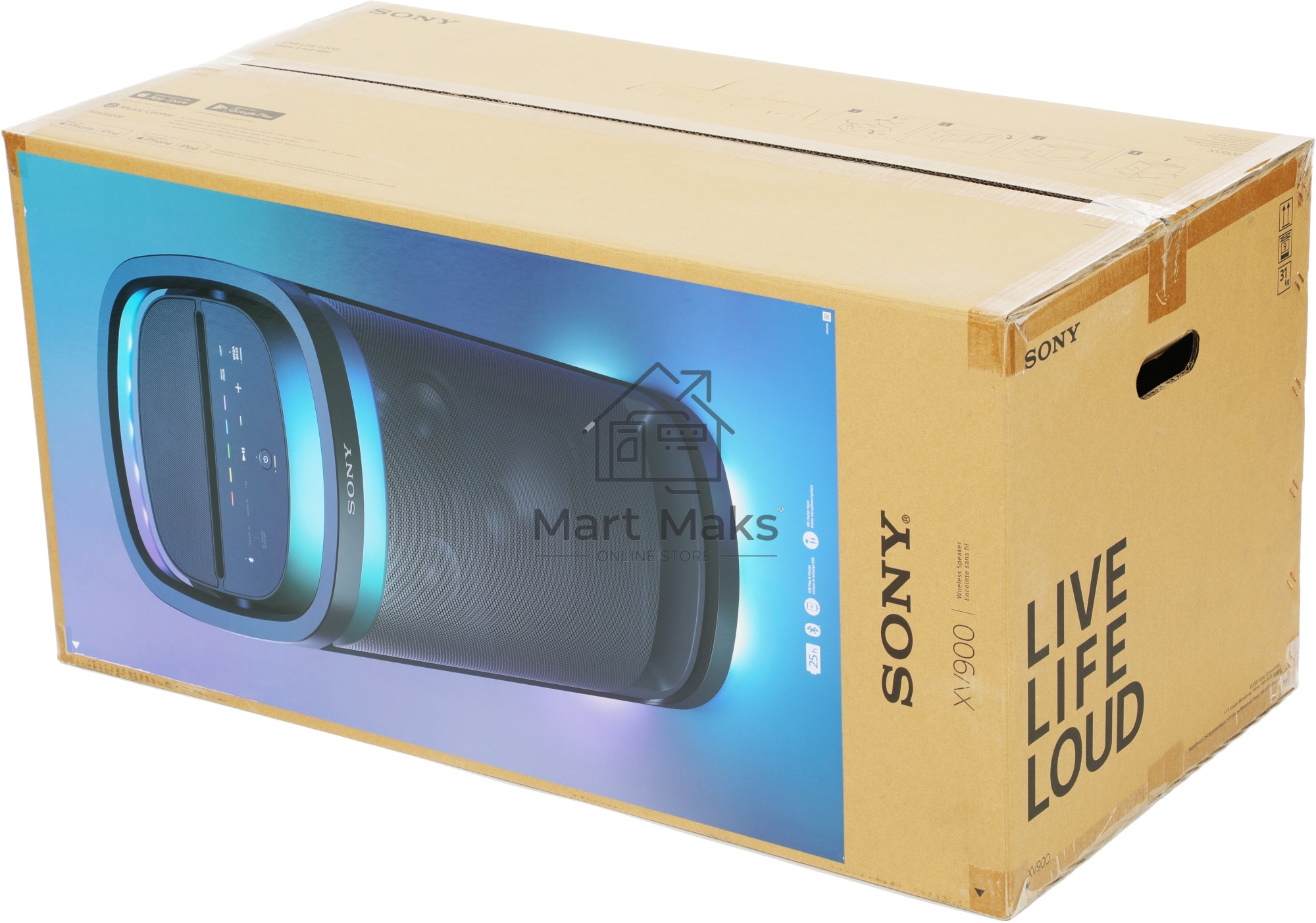 Минисистема Sony SRS-XV900 черный 100Вт USB BT