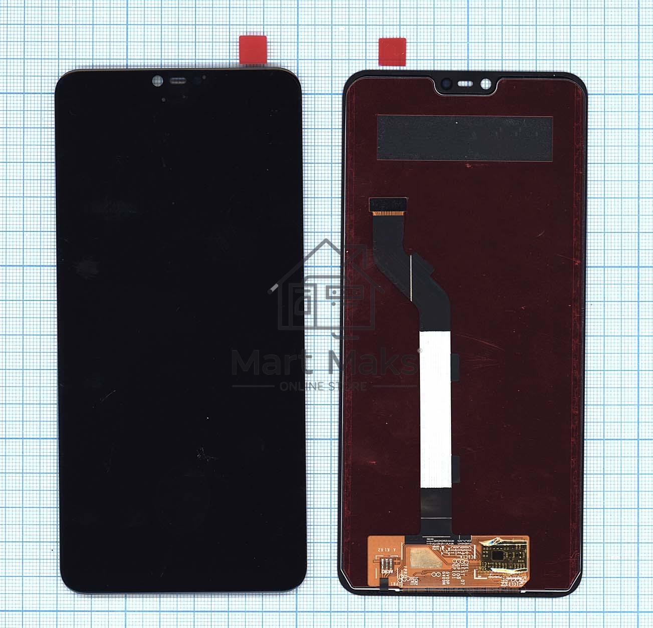 Дисплей для Xiaomi Mi 8 Lite в сборе с тачскрином черный