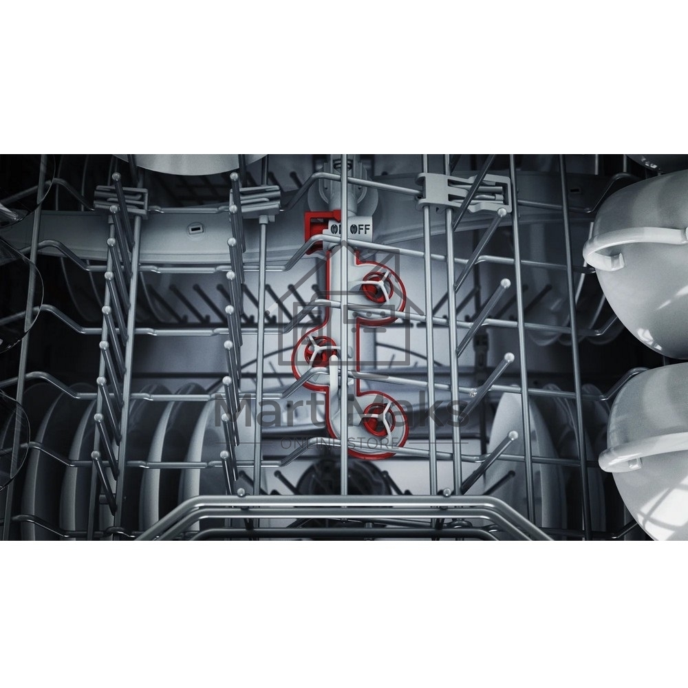 Встраиваемая посудомоечная машина Bosch SPV4HMX65Q, серебристый, 45 см, 10 компл., 45 дБ, класс A+