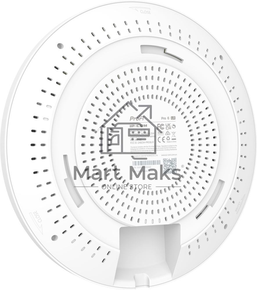 Точка доступа потолочная IP-COM Pro-6-LR AX3000, 2*1Gbit RJ45, PoE