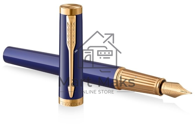 Ручка перьевая Parker Ingenuity Core F570 (2182009) Blue GT F сталь нержавеющая, подарочная коробка
