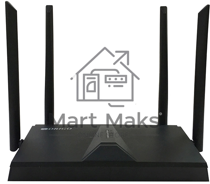 Двухдиапазонный Wi-Fi 6 маршрутизатор AX1800, 1x1000Base-T WAN, 3x1000Base-T LAN, 4 внешние антенны 5 dBi