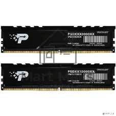 Оперативная память Patriot Signature Premium, DDR5, 32GB (2x16 GB), 4800 MHz, CL40, DIMM, радиатор, черный