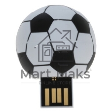 Флешка USB Smartbuy Wild FB (SB16GbFB), 16Gb, USB 2.0, R/W 15/5, белый/черный Футбольный Мяч