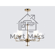 Люстра Ambrella light LH56011/5 BS/FR латунь/белый матовый E14*5 max 40W D640*1260