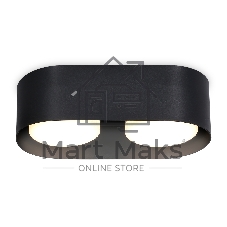 Светильник накладной TN70821/2 BK черный GX53/2 max 12W 200*100*60
