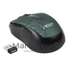 Мышь беспроводная Acer OMR135 зеленый, 1000 dpi, радиоканал, USB, кнопки - 3