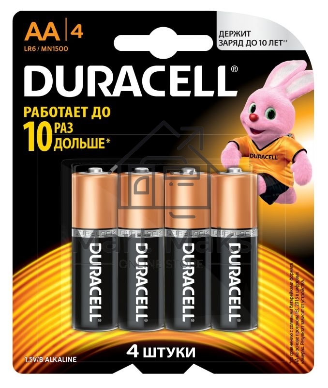 Батарея Duracell Basic CN LR6-4BL AA (4шт)