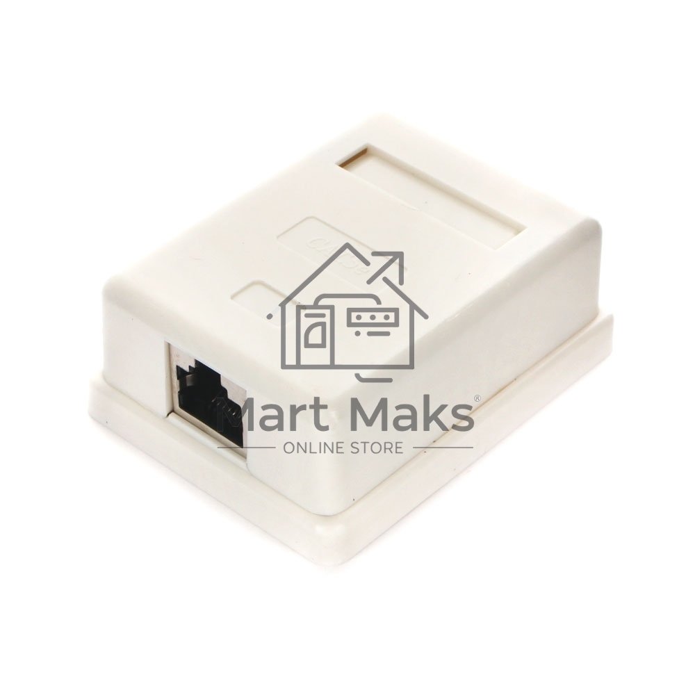 Монтажное оборудование Gembird Розетка GEMBIRD NAS212 RJ-45 кат.STP 5e внешняя экранированная 1 порт, 110&Krone