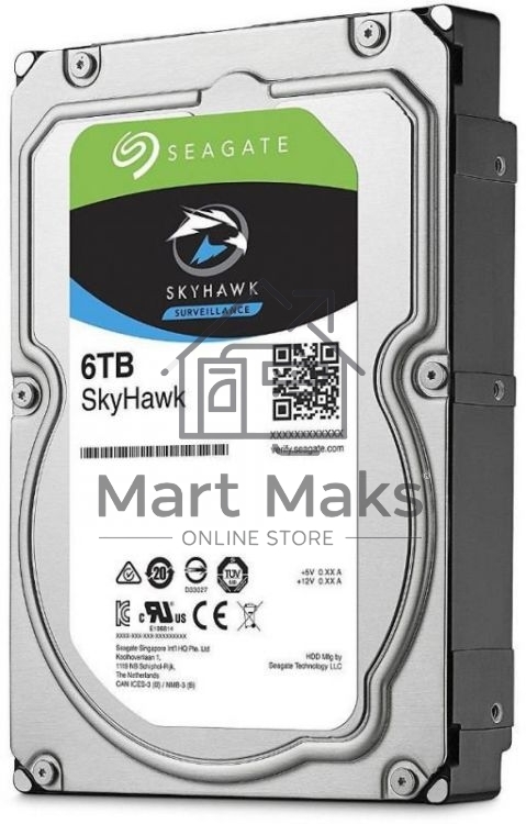 Жесткий диск Seagate 6TB 5400rpm SATA 6GB/S 256MB ST6000VX001 Seagate SkyHawk