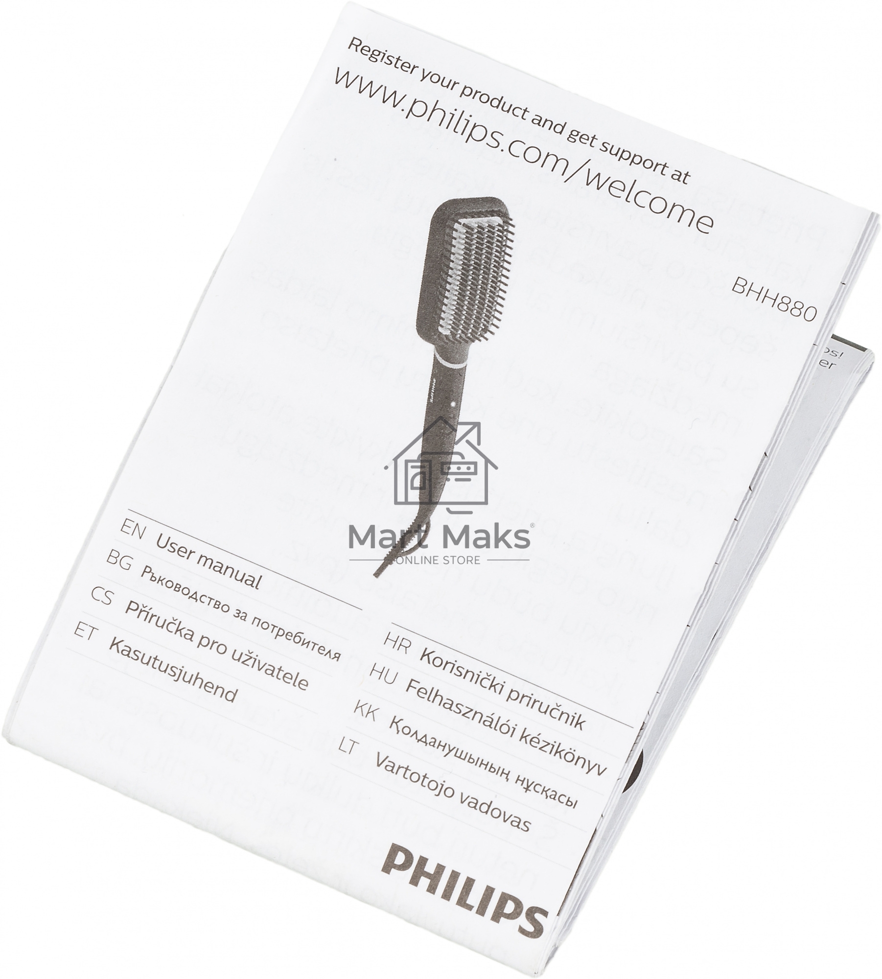 Расческа-выпрямитель Philips BHH880/00