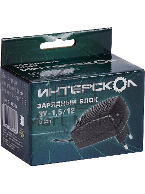 Зарядное устройство 1,5/12 с инд. для аккум. блока 1,5А/ч, 12В, Li-ion Интерскол