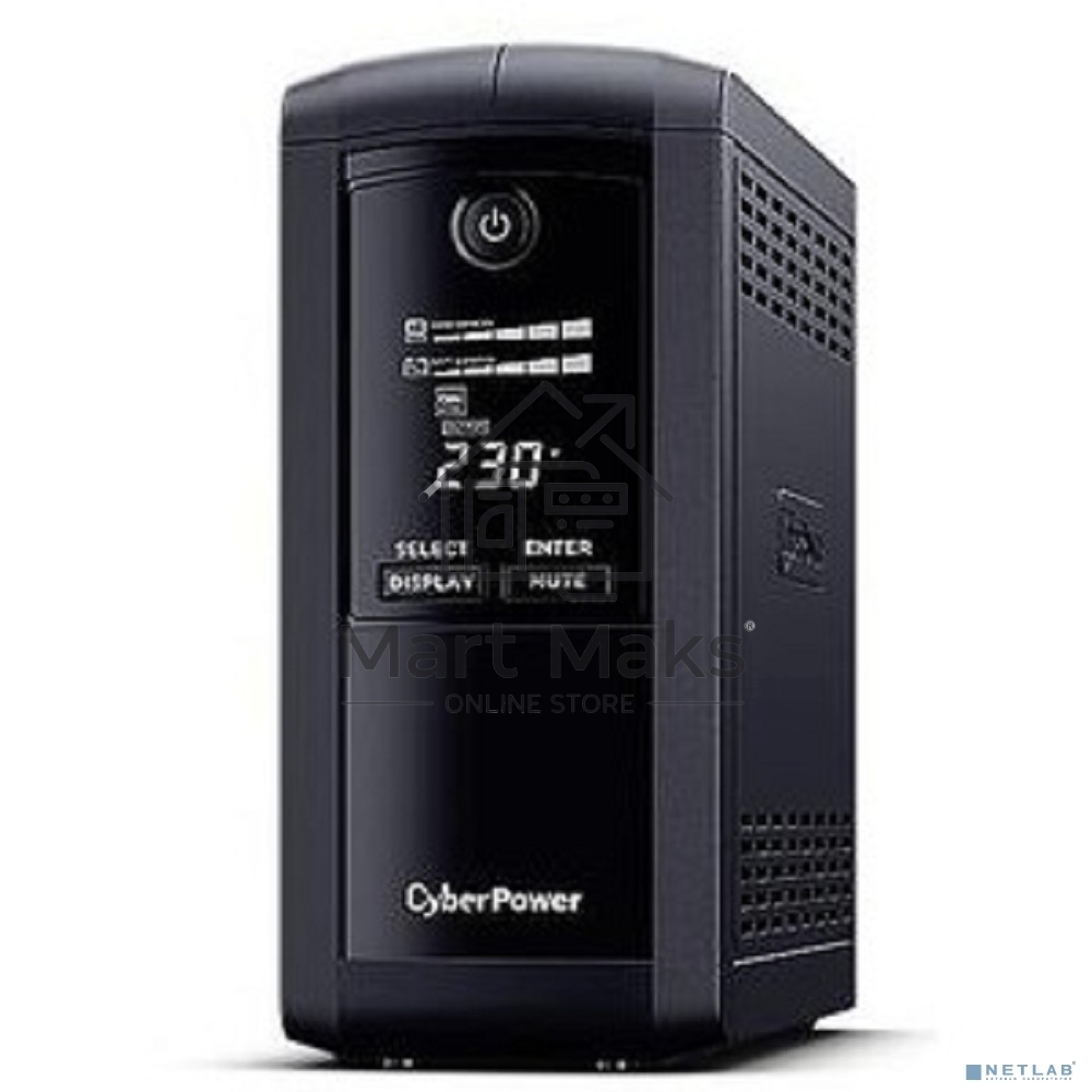 Источник бесперебойного питания CyberPower VP700ELCD Line-Interactive 700VA/390W USB/RS-232/RJ11/45 (4 EURO)