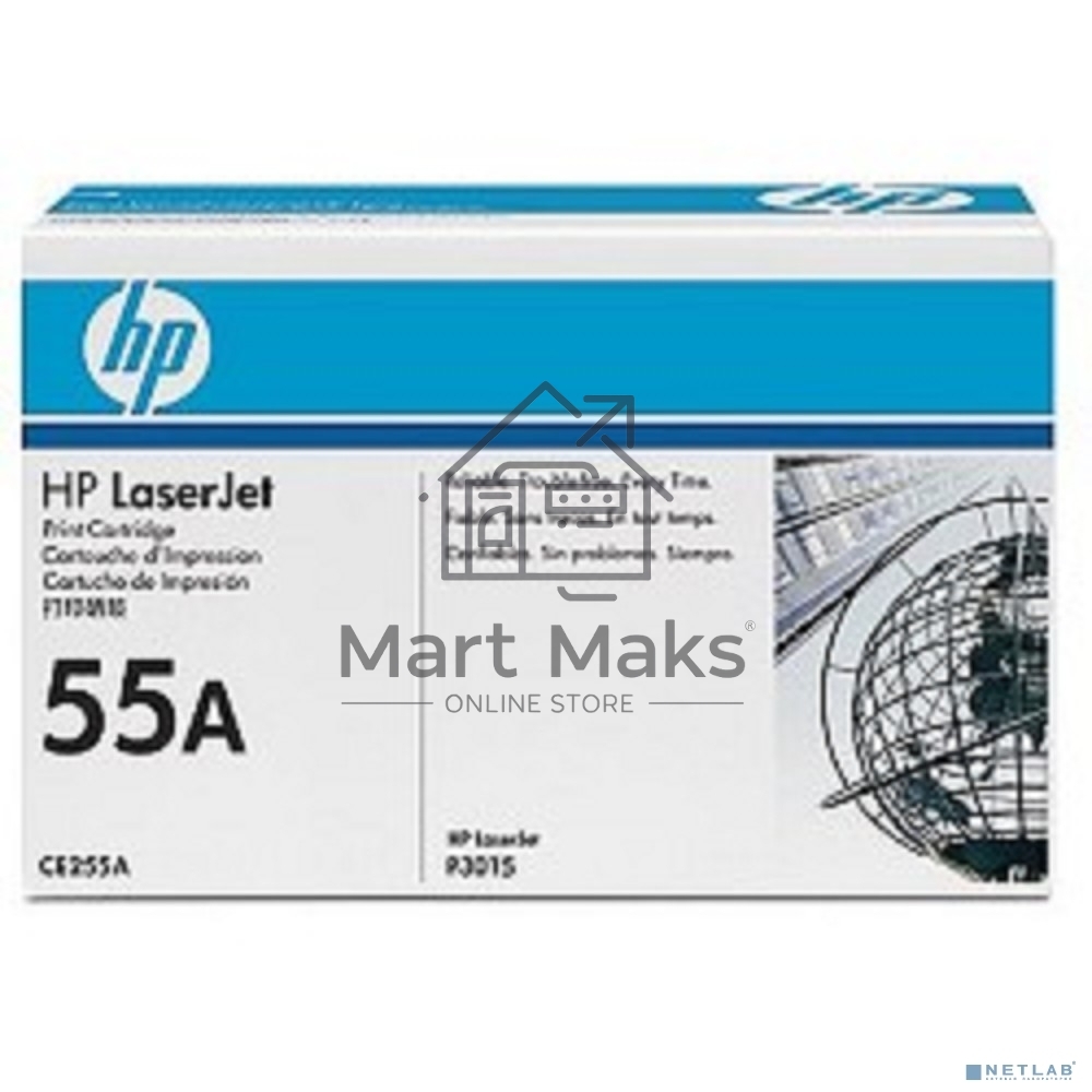 Картридж лазерный HP CE255A черный LJ P3015 (6000стр.)