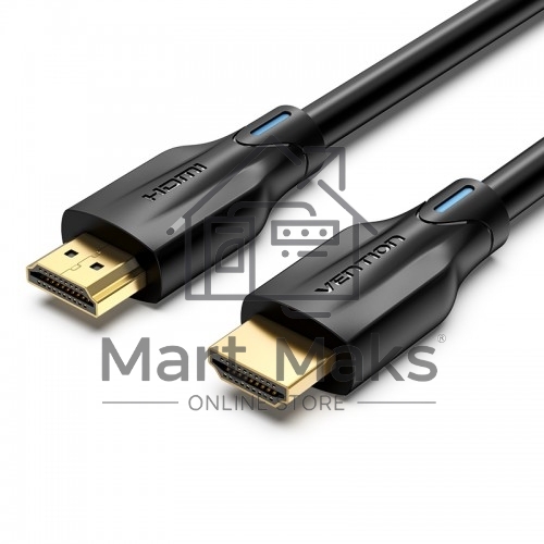 Кабель Vention HDMI 2.1 Cable 1M Black Metal Type