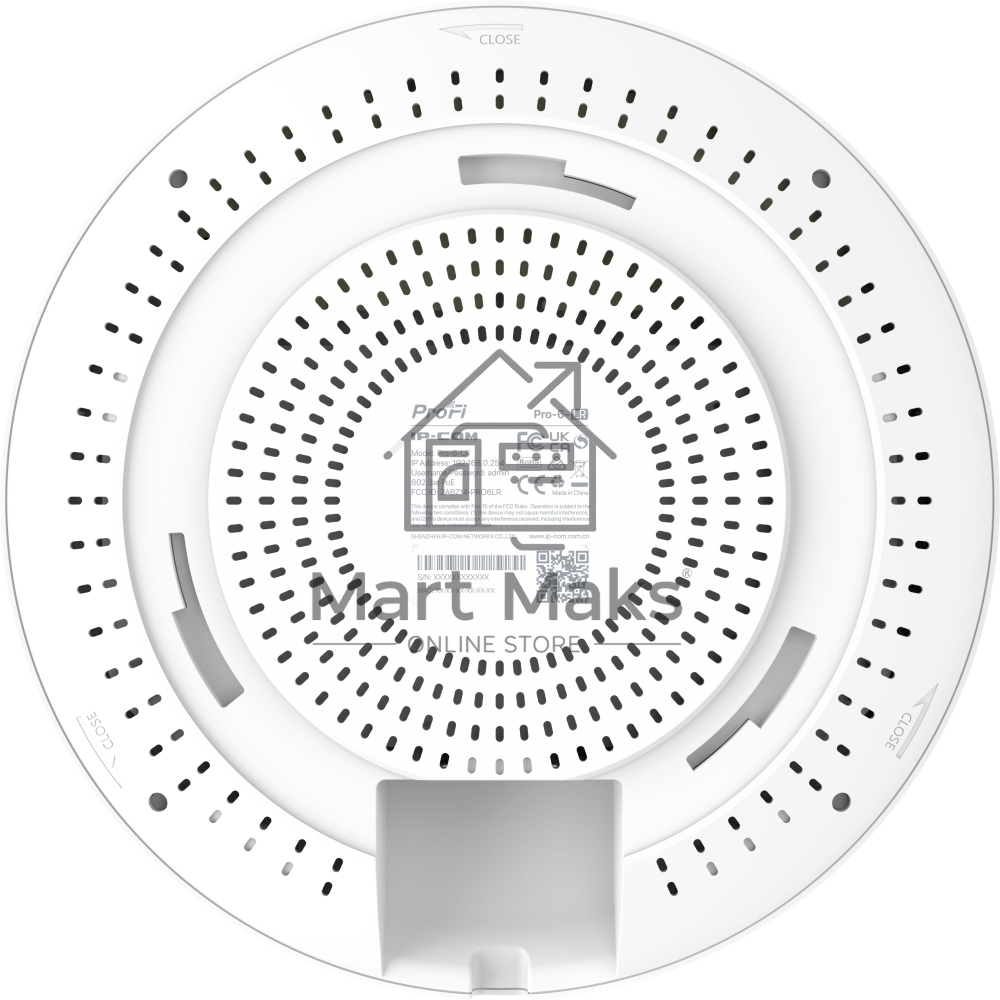 Точка доступа потолочная IP-COM Pro-6-LR AX3000, 2*1Gbit RJ45, PoE