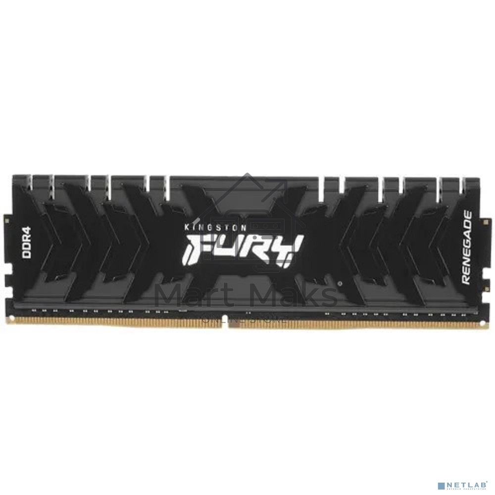 Оперативная память Kingston Fury Renegade, DDR4, 8GB (1x8GB), 3600MHz, CL16, DIMM, с радиатором, черный