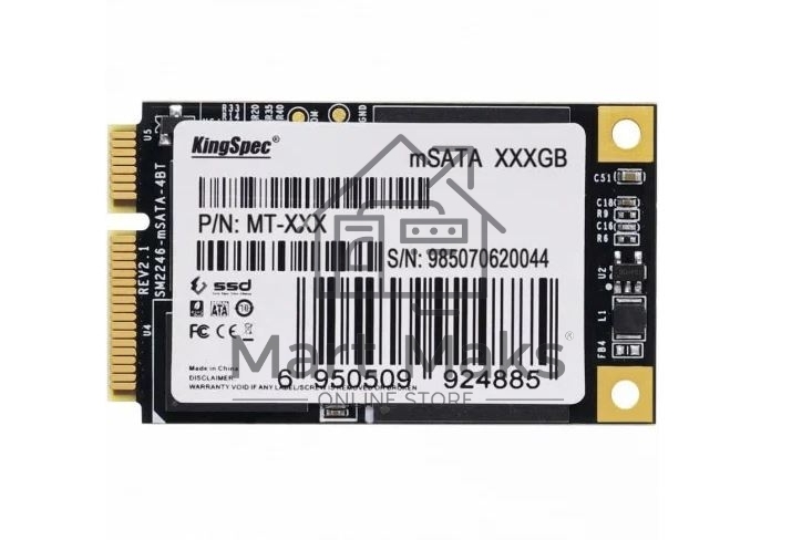 Накопитель SSD KingSpec MT Series MT-128, 128GB, mSATA, R/W 500/450